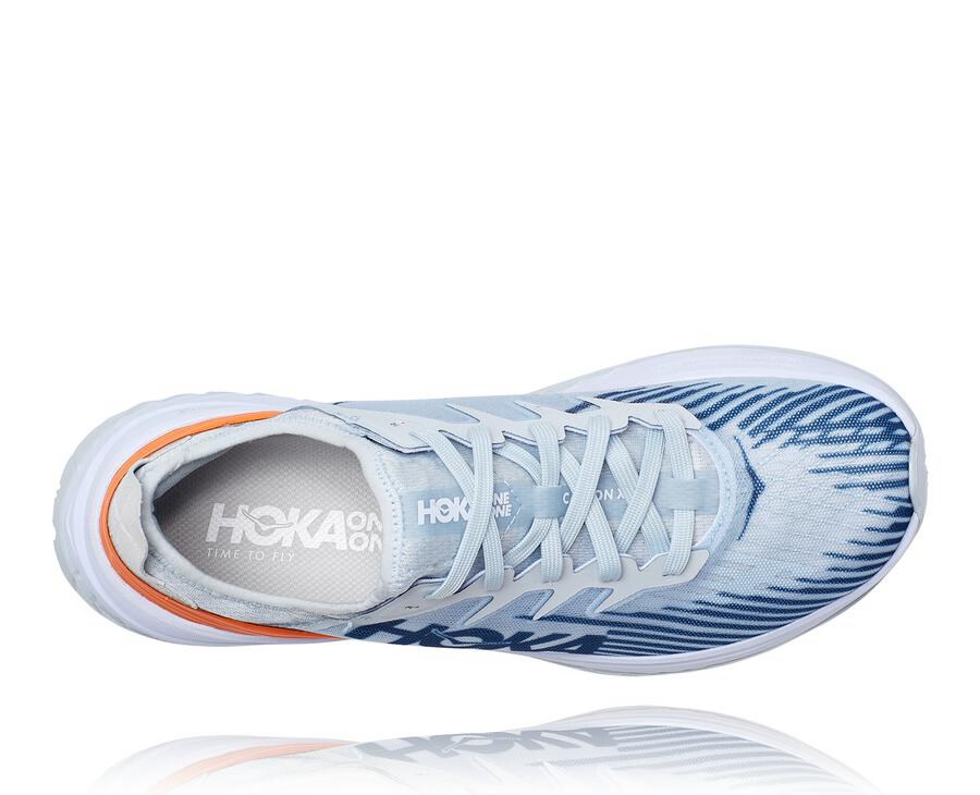 Zapatillas Running Hoka One One Hombre - Carbon X-Spe - Blancas/Azules - RKN758364